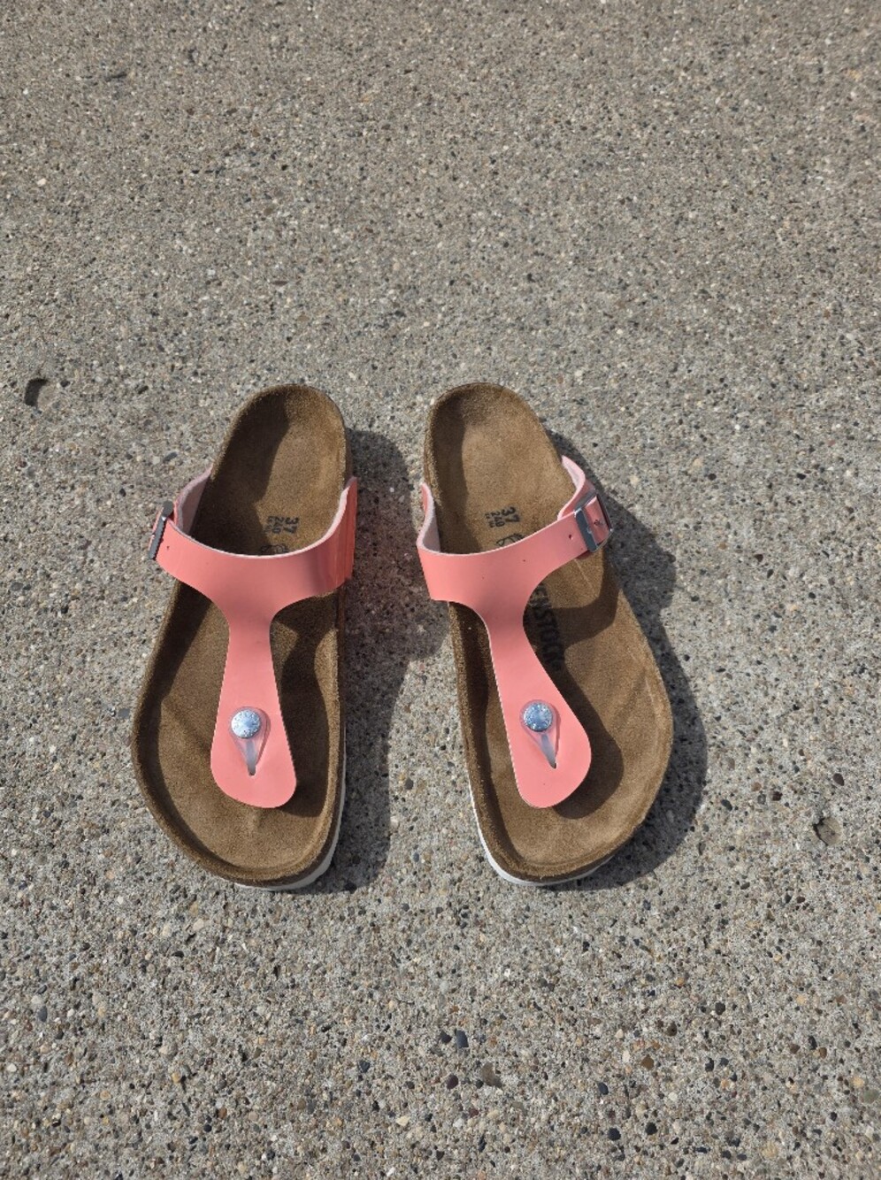 Birkenstock Coral Thong Sandals with Buckle Women 6
